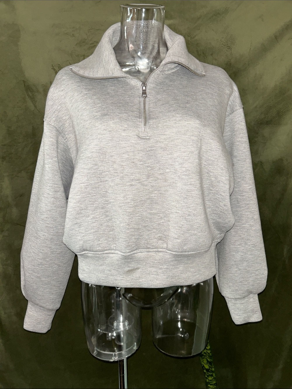 Old Navy Gray Women’s Half-Zip Sweatshirt